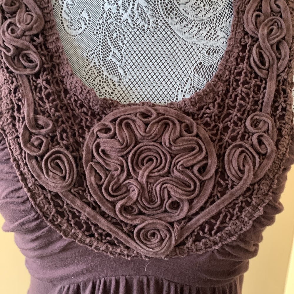 BROWN SUMMER RACERBACK DRESS - Picture 2 of 4